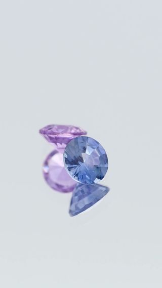 Natural Lilac & Blue Sapphire Pair Unheated thumbnail 6
